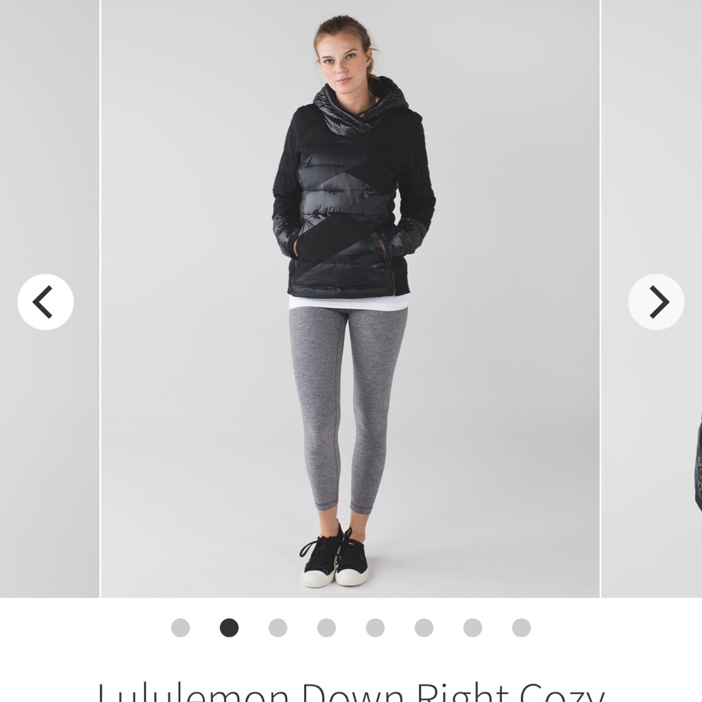 Lululemon Down Right Cozy Pullover Black 8